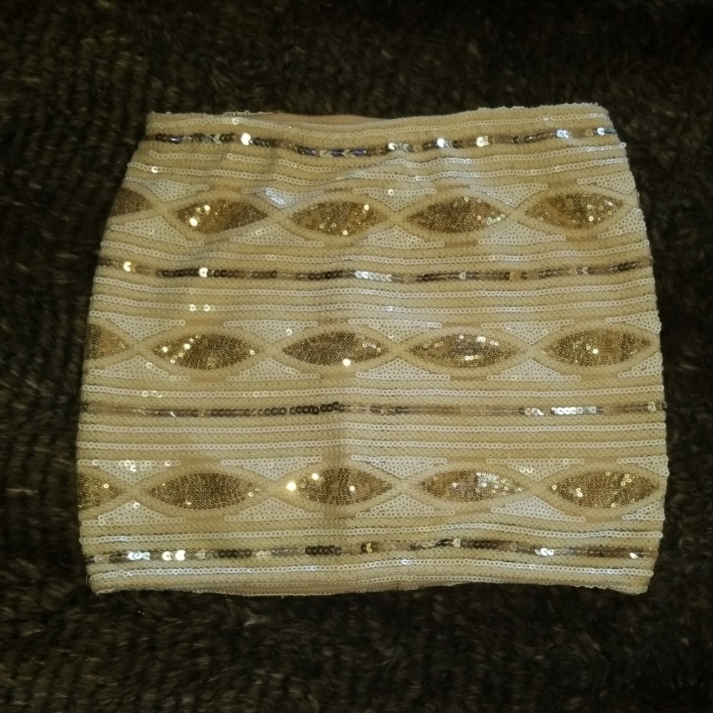 English Rose Sequin Skirt